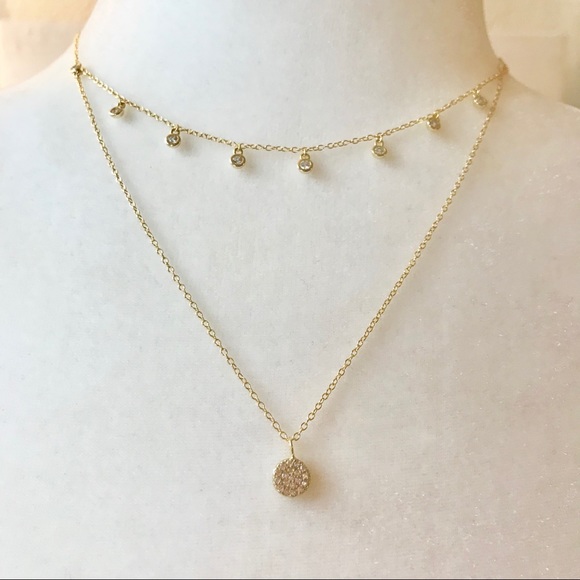 ✨Micro Pave Layered Neclace✨ - Picture 3 of 7